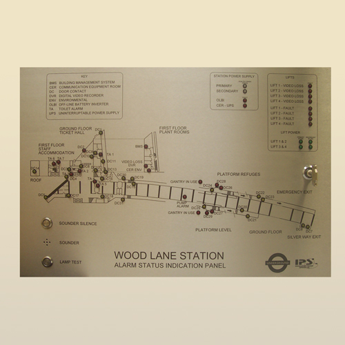 london underground zone indication panel