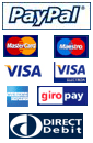 We accept all major Credit Cards via Paypal